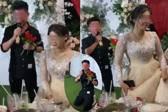 Xôn xao người yêu cũ biểu diễn thê lương ở đám cưới, cô dâu chữa ngượng đứng dậy bỏ đi