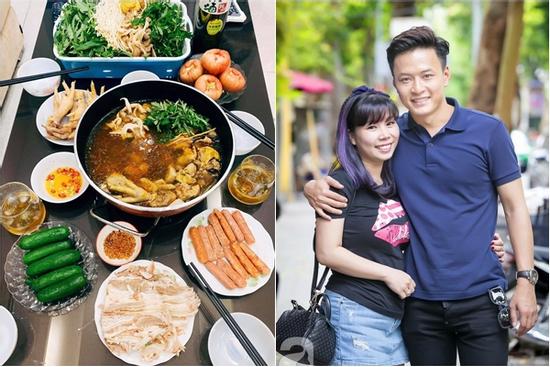 Thèm lẩu gà lá é Đà Lạt, vợ chồng Hồng Đăng chịu chơi nhờ 'ship' tận về Hà Nội