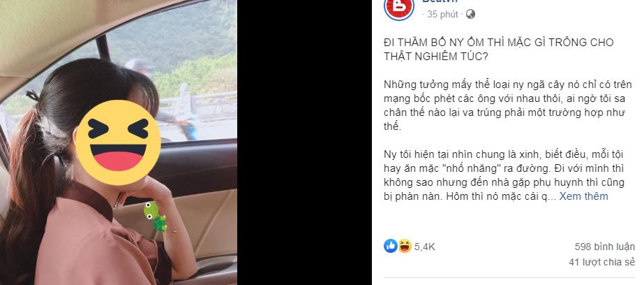 Bị chỉnh cách ăn mặc, cô gái diện luôn cây đồ khó hiểu đến thăm bệnh bố bạn trai-1