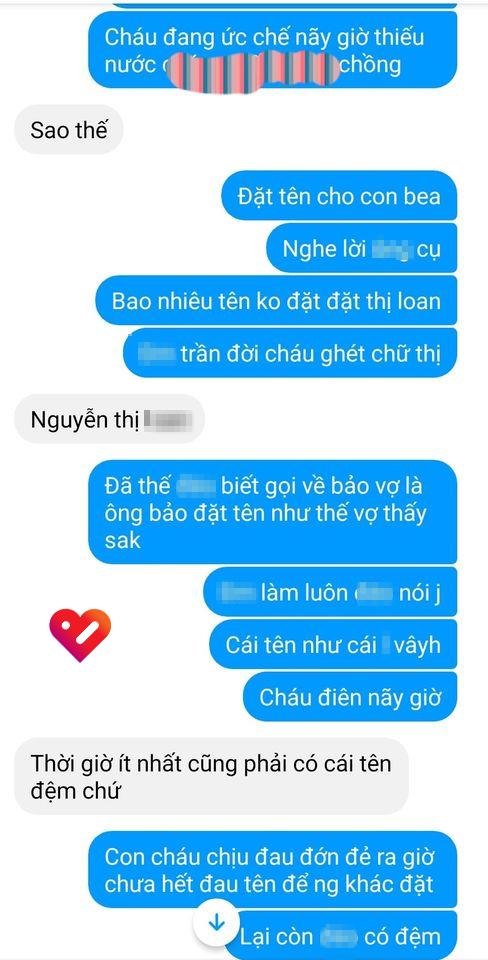 Vợ nổi cơn tam bành vì chồng nghe lời người lớn đặt tên con có chữ Thị-2