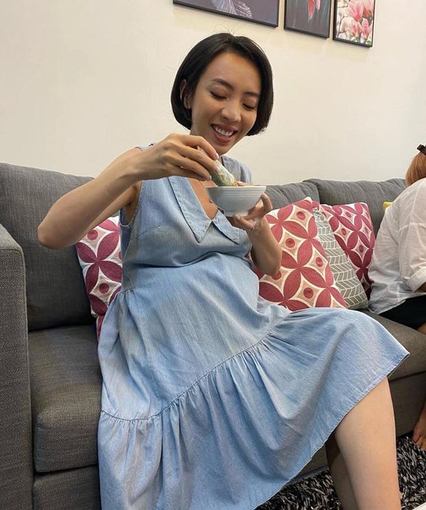 Diễn viên hài Thu Trang lộ vòng 2 lùm lùm như mang bầu lần hai-3