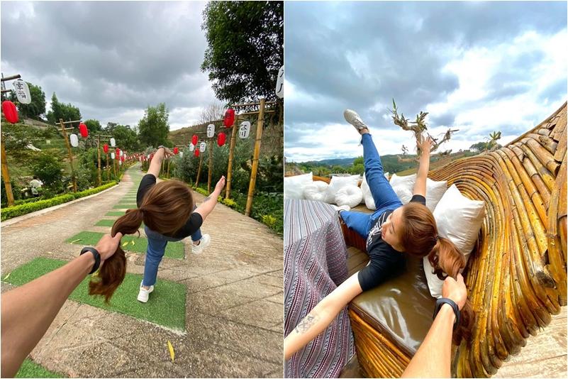 Vi vu Đà Lạt nhưng vẫn hóng đánh ghen ở thủ đô, 9X theo trend chụp bộ ảnh túm tóc giật ngược-1