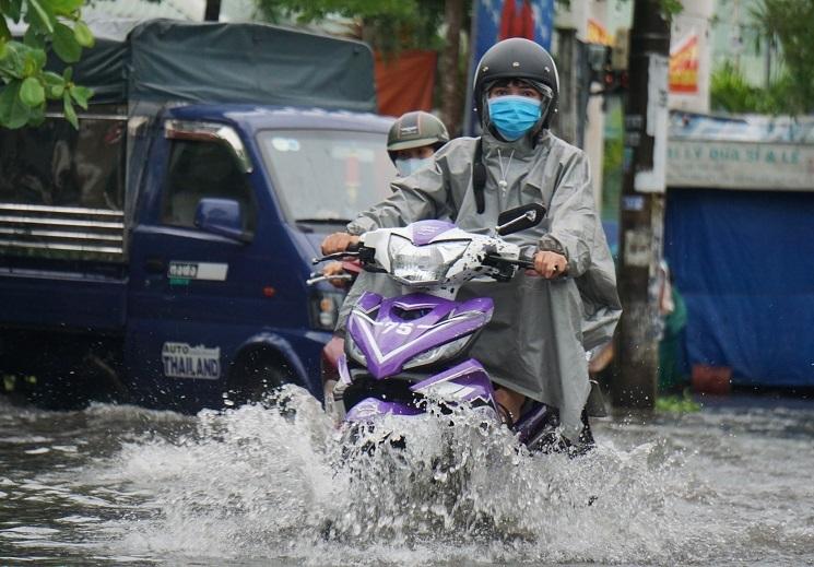 Mưa xối xả, đường ở Đà Nẵng thành sông, hàng loạt cây xanh ngã đổ-5