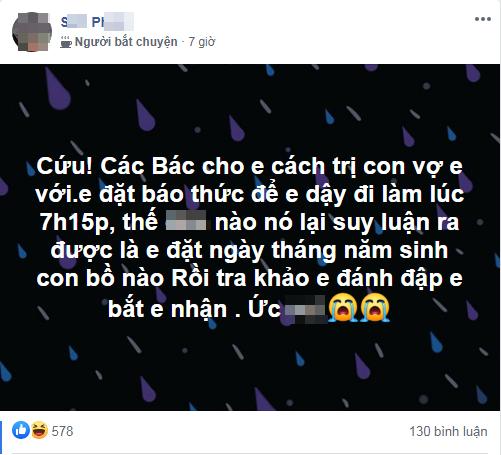 Chỉ đặt báo thức vu vơ, vợ nổi máu hoạn thư tra khảo khiến chồng sống dở chết dở-1