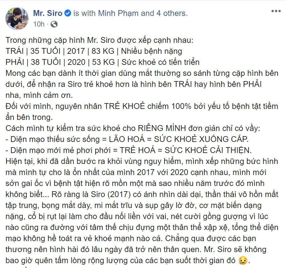 Mr. Siro giảm 30kg trong vòng 3 năm mà không cần bất kỳ liệu trình giảm cân nào-2
