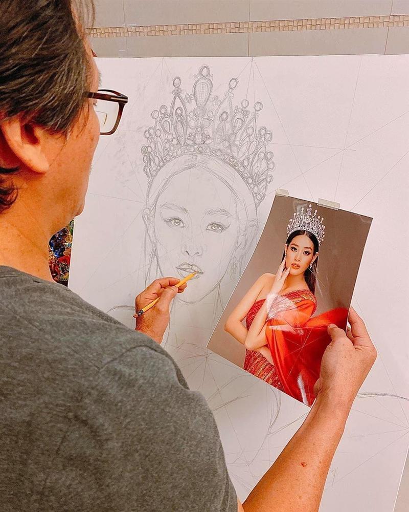 Bố hoa hậu Khánh Vân trổ tài vẽ con gái, kết quả khiến người xem bất ngờ-2