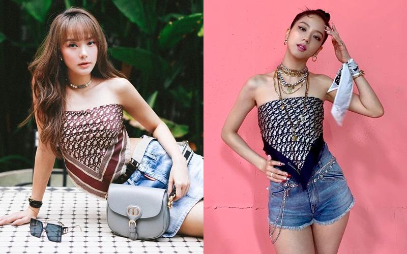 Lên đồ giống hệt Jisoo, Minh Hằng vẫn hiền khô so với idol Hoa hậu-4