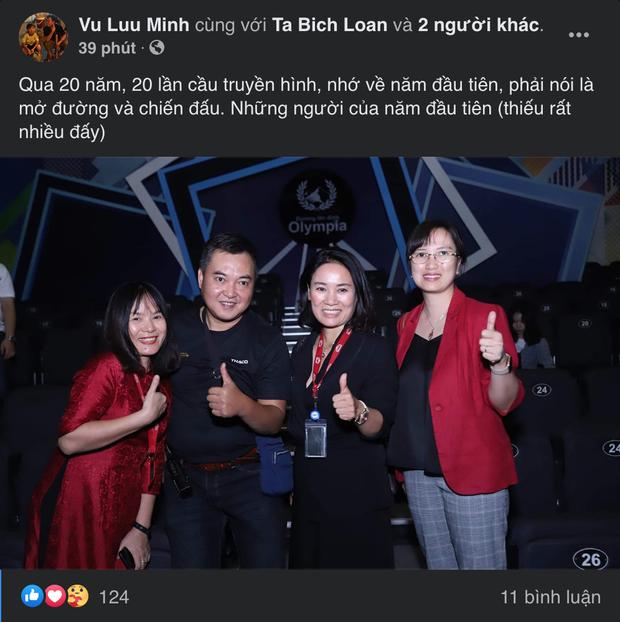 MC Lưu Minh Vũ khoe ảnh những người đồng hành với Đường lên đỉnh Olympia từ ngày đầu tiên-1
