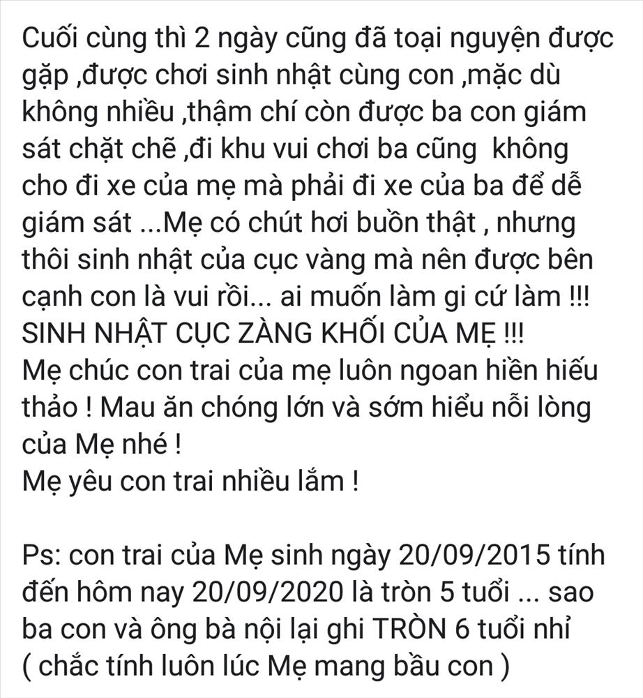 Nhật Kim Anh mừng sinh nhật con nhưng không quên đá đểu chồng cũ-2