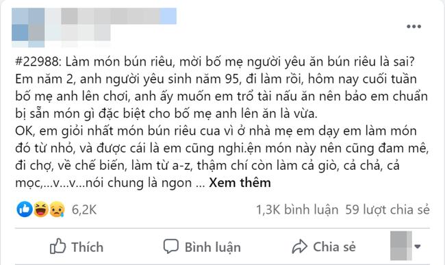Nấu bún riêu ngon như ngoài hàng đãi bố mẹ chồng tương lai, gái đảm tưởng được khen nào ngờ...-1