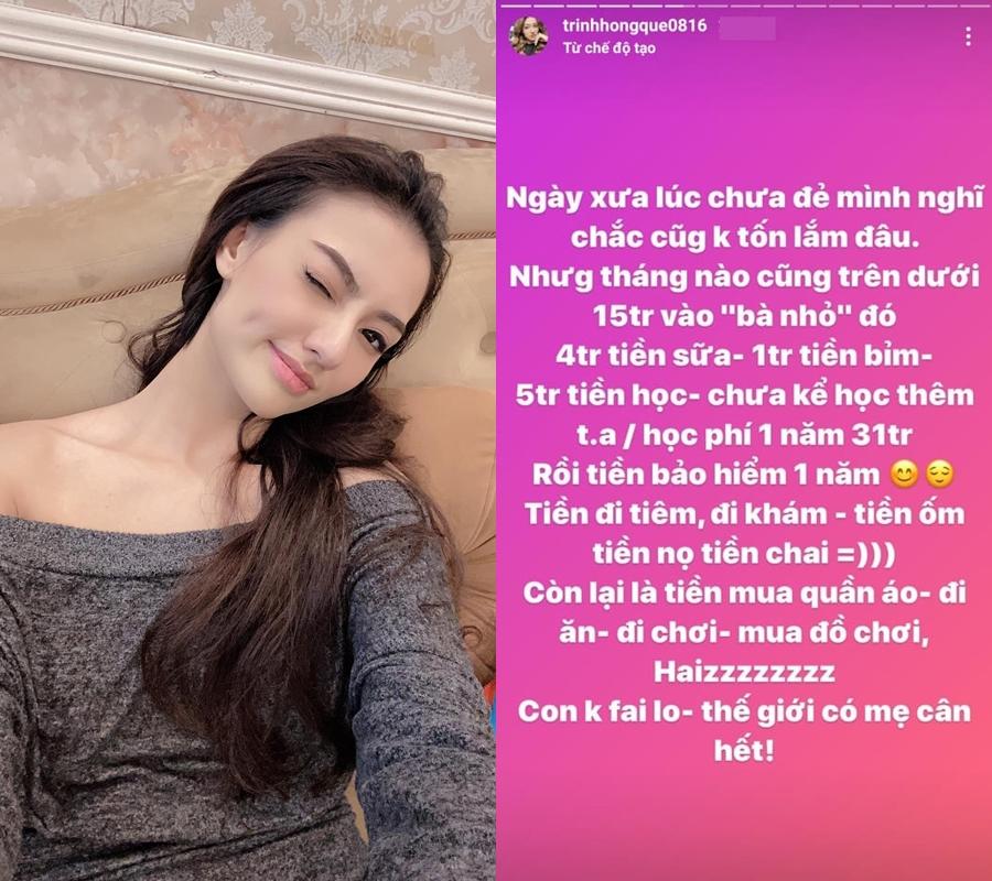 Hồng Quế liệt kê chi phí nuôi con vài chục triệu đồng mỗi tháng-2