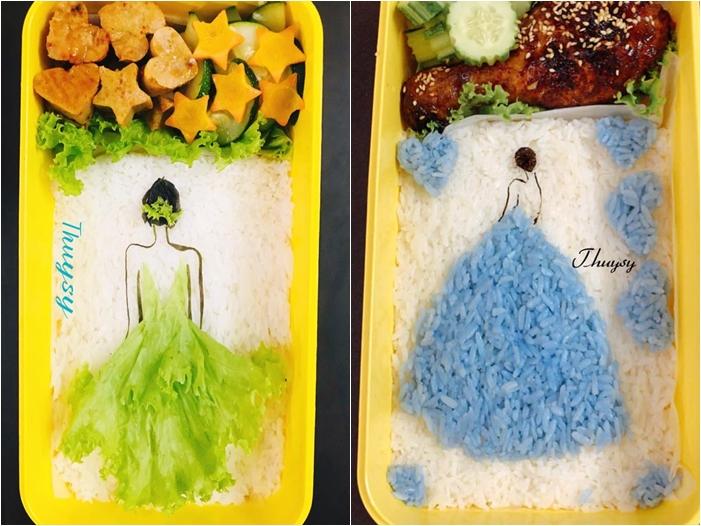 Vợ đảm trêu vui chồng bằng hộp cơm trưa minh họa mẫu chân dài, cưng thế này sao nỡ thèm phở-1