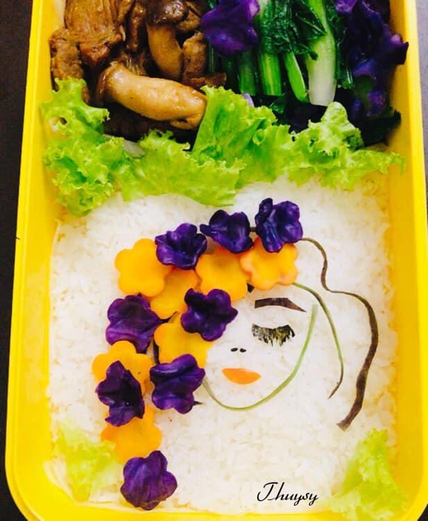 Vợ đảm trêu vui chồng bằng hộp cơm trưa minh họa mẫu chân dài, cưng thế này sao nỡ thèm phở-6