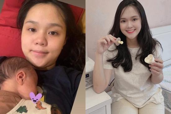 Bà xã Đỗ Duy Mạnh xuất hiện khác lạ sau hình ảnh nhợt nhạt ở cữ chăm con