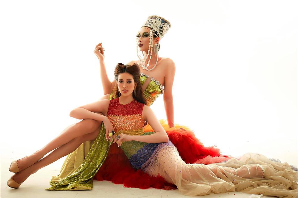 Khánh Vân đọ sắc BB Trần, Hải Triều, Lynk Lee: Hoa hậu Hoàn vũ bị drag queen lấn át?-7