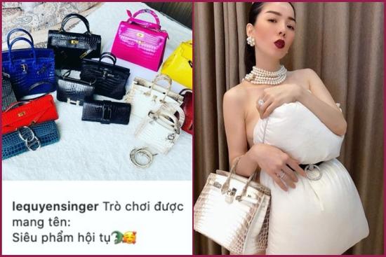 Đăng ảnh khoe 13 chiếc túi xách phiên bản giới hạn, Lệ Quyên bị phát hiện thú vui sưu tập đồ tiền tỷ