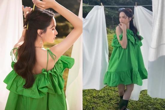 Vừa hẹn hò với Matt Liu, Hương Giang đã đụng ngay váy giấu bụng bầu của Hà Hồ