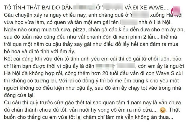 20 tuổi đi xe Wave - nhà tỉnh lẻ, chàng trai bị gái Hà Nội đá bay không nói nhiều-1