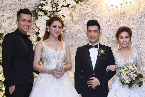 Lâm Khánh Chi thay liền 2 bộ váy lồng lộn lấn át cô dâu trong đám cưới Quý Bình-8