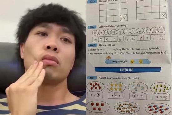 Gặp câu hỏi khó đỡ trong sách lớp 1 về bản thân, Công Phượng bó tay: 'Em còn không nhớ thì làm sao mọi người nhớ được'