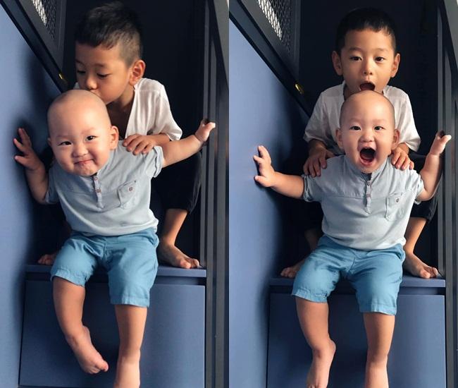 Cặp quý tử có ngoại hình không liên quan của Trà My Idol-6