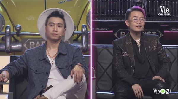 Trang phục của huấn luyện viên Rap Việt ở tập cuối vòng Đối đầu-1