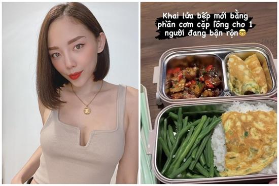 Tóc Tiên khoe cơm hộp tự làm cho ông xã Touliver đi làm: Nhìn là hạnh phúc muốn xỉu!