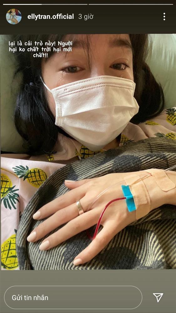 Elly Trần đăng ảnh giàn giụa nước mắt trên giường bệnh, cảnh cáo kẻ hãm hại-1
