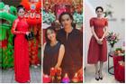 Sao Việt cúng Tổ nghề: Diệu Nhi mặc đầm sát nách - Phi Thanh Vân diện áo dài ren đỏ rực rỡ