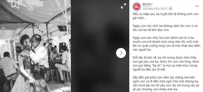 Dòng tâm sự: Kiếp sau ba tuyệt đối không sinh con gái nữa của người cha khiến dân mạng rơi nước mắt-2