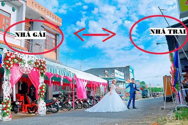 Đám cưới 2 nhà sát vách độc đáo, dân mạng tưởng lầm ảnh photoshop-8