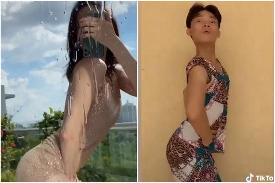 Fan nam bắt chước màn khoe đường cong của Ngọc Trinh và cái kết không nhịn nổi cười