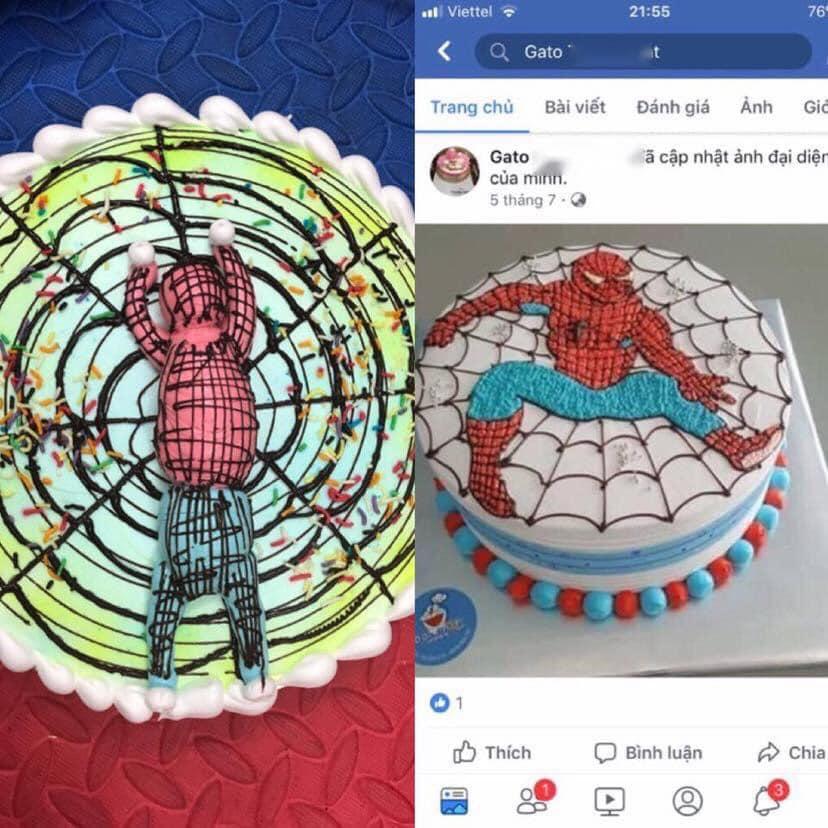 Đặt bánh kem sinh nhật hình người nhện trên mạng, kết quả nhận về hóa hình nhân thế mạng-2