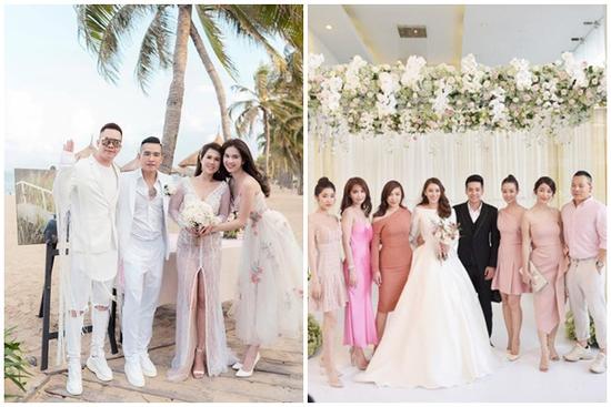 Ngọc Trinh nhiều lần chiếm spotlight cô dâu vì mặc quá nổi bật