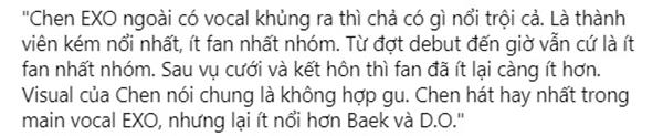 Bi chê không có gì nổi trội, Chen có còn được EXO-L bảo vệ sau khi kết hôn ?-2