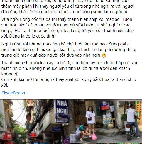 Thanh niên số nhọ: Đi ship xôi gặp ngay bạn gái vào nhà nghỉ với gã đàn ông khác-1