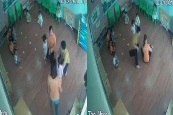 Tạm dừng công việc của 2 nữ giáo viên vụ cháu bé 2 tuổi bị bố bạn lao vào lớp hành hung-2