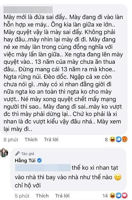 Hằng Túi va chạm giao thông, dân mạng không thương còn trách bà bầu sai vẫn cãi-3
