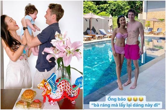 MC Hoàng Oanh vóc dáng sau sinh thế này mà vẫn bị chồng chê?