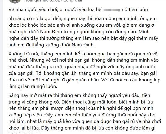Tưởng vớ được bạn gái xinh, thanh niên câm nín khi bị lừa tình sau 1 đêm trong nhà nghỉ-1