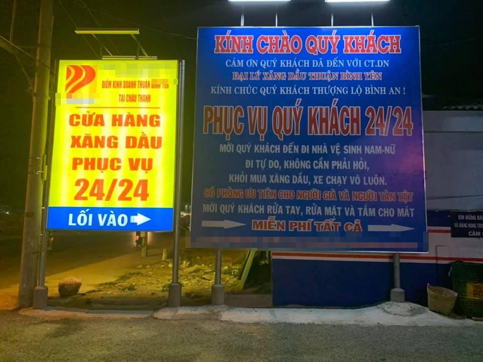 Đây là hoạt động khá phổ biến, được áp dụng trên nhiều cửa hàng xăng dầu ở An Giang.