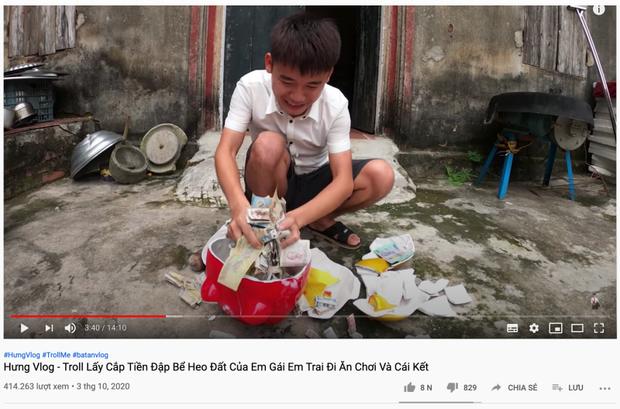 Ăn no gạch đá vì làm clip trộm tiền, Hưng Vlog lập tức có động thái đáp trả cộng đồng mạng-4