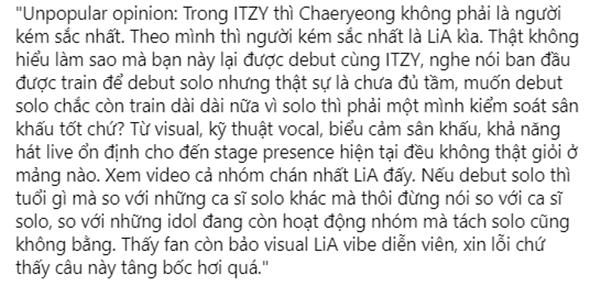 Hết bị chê nhảy tệ, LiA ITZY lại dính phốt mặt đơ, kém sắc-2