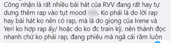 Netizen khuyên Red Velvet hãy hát thôi, đừng rap nữa-6