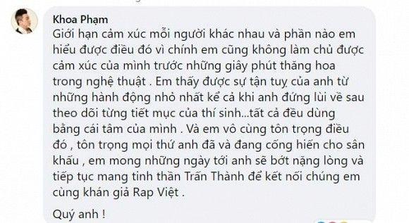 Người yêu Karik bênh vực Trấn Thành sau rapname Thành Cry-4