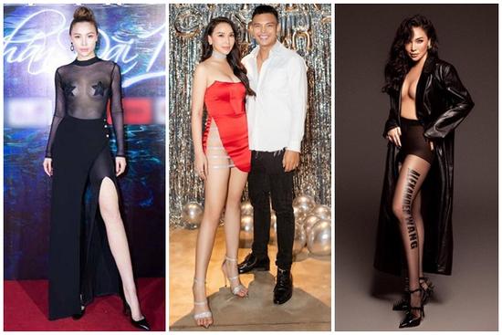 Quỳnh Thư nhiều lần 'lên đồ' còn phản cảm hơn chiếc đầm đỏ làm xấu hổ người mặc