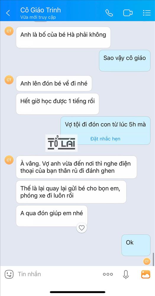 Mãi không thấy vợ đón con về, chồng nín lặng khi nghe cô giáo chủ nhiệm gọi-2