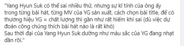 Sự thật YG đang dần sa sút sau khi chủ tịch Yang Hyun Suk chào thân ái?-3