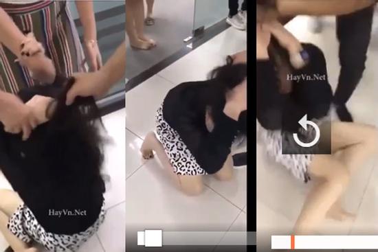 Chồng đánh ghen, túm tóc lôi vợ xềnh xệch giữa văn phòng: 'Về xin lỗi nhà tao ngay'