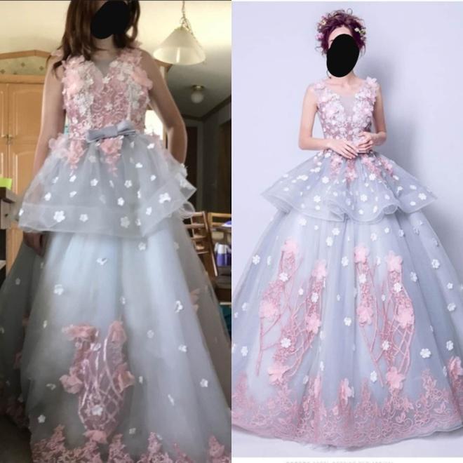 Cô dâu nhận được váy cưới khác xa ảnh trên mạng-3